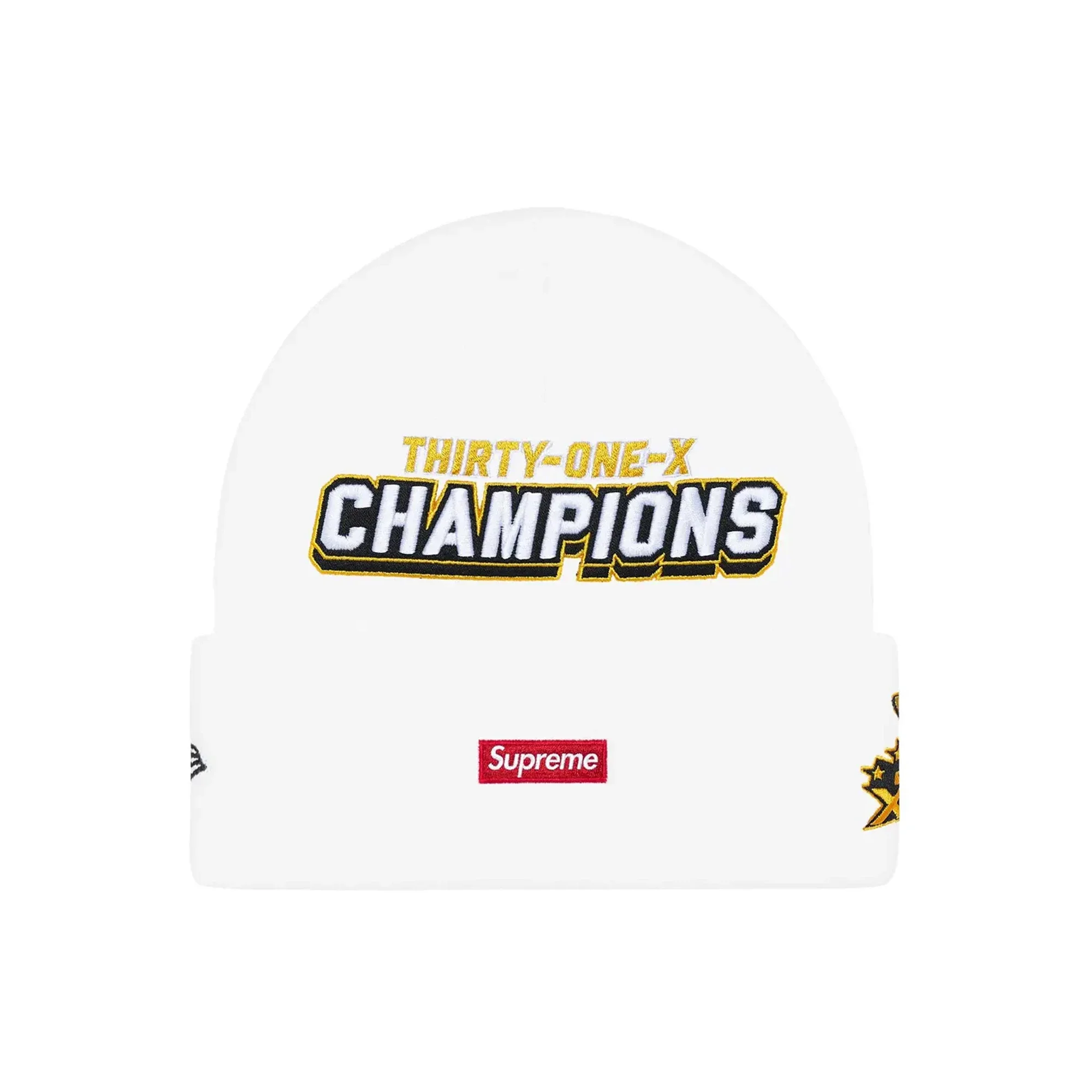 Supreme New Era Football Beanie 'White' (2025) - Image 2
