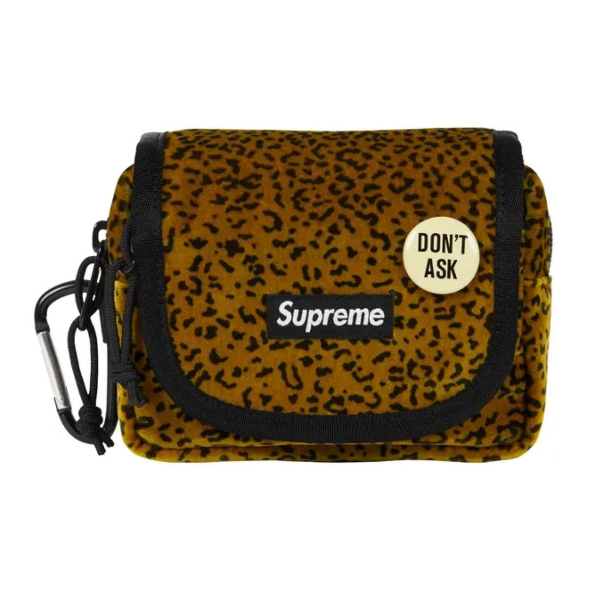 Supreme Velvet Mini Pouch 'Tan Leopard' (2025)