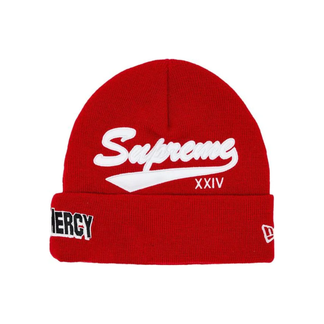 Supreme x New Era Salvation Beanie 'Red' (2024)