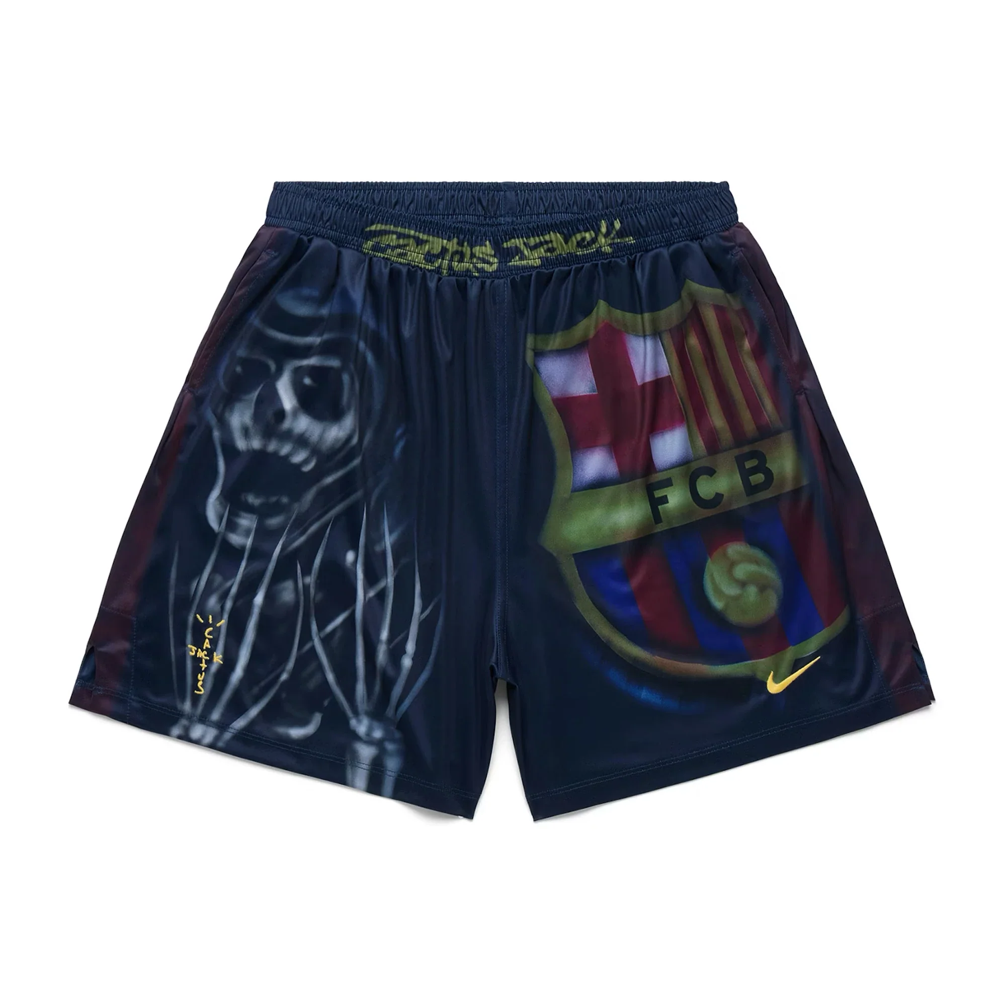 Travis Scott x Nike x FC Barcelona Skeleton Home Shorts 'Multicolor' (2025)